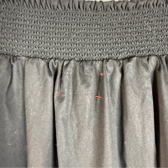 XiRENA Angeline Tiered Cotton Poplin Midi Maxi Skirt In Black Women's Size M - Picture 6 of 9